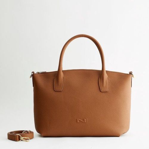 Nathan-Baume Hand- en schoudertas Cognac