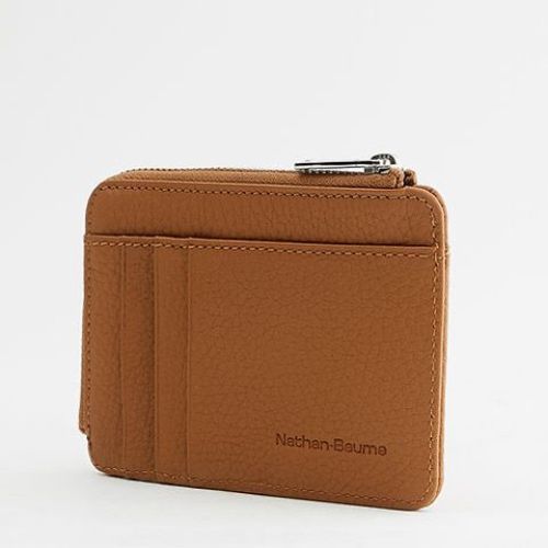 Nathan-Baume Portefeuille Cognac dames (Zipped Pouch and Card Holder 100217N - Zipped Pouch and Card Holder 1) - Rigi