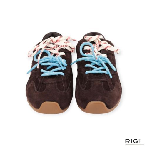 Nokwol Atlas sneaker in bruin suède voor dames. Nokwol Atlas sneaker in bruin suède voor dames.