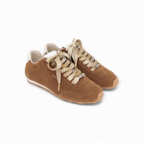 Nubikk Billy Lou dames sneaker in cognac suede. Nubikk Billy Lou dames sneaker in cognac suede.