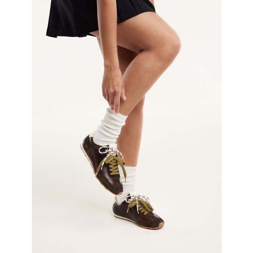 Nubikk Billy Lou dames sneaker bruin.