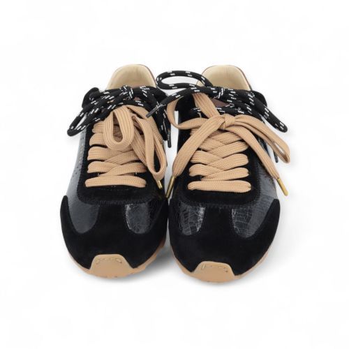 Nubikk Billy Lou dames sneaker zwart.
