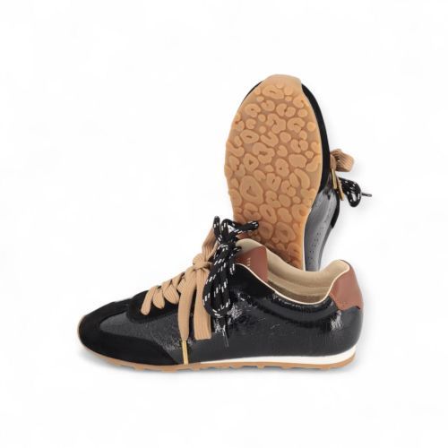 Nubikk Billy Lou dames sneaker zwart.