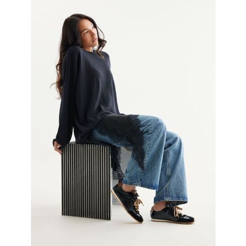 Nubikk Billy Lou dames sneaker zwart.