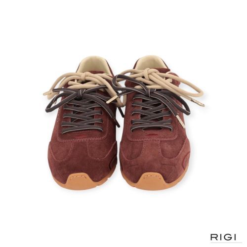 Nubikk Billy Lou II sneaker in bordeaux suède voor dames. 
