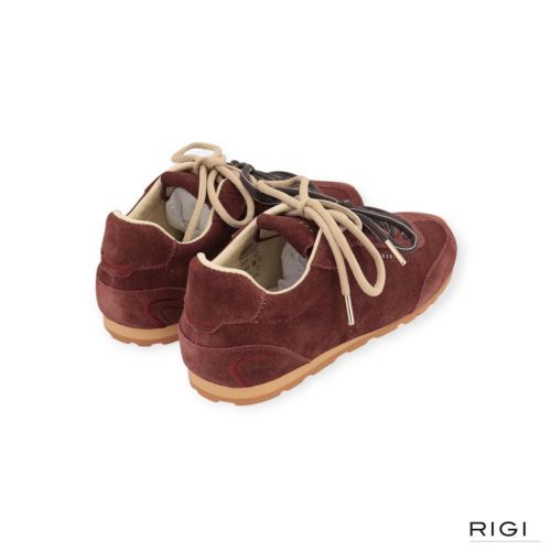 Nubikk Billy Lou II sneaker in bordeaux suède voor dames. 