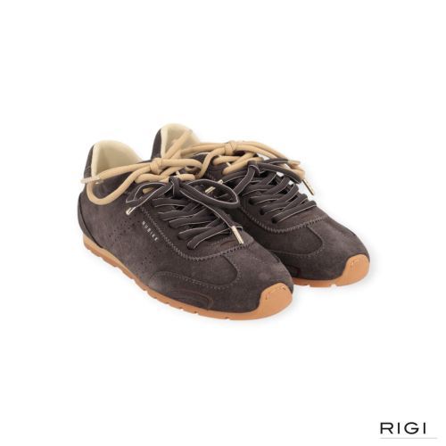 Nubikk Billy Lou II sneaker voor dames in grijs suède. Nubikk Billy Lou II sneaker voor dames in grijs suède.