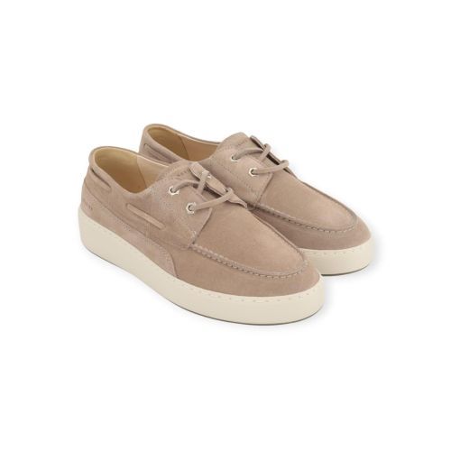 Nubikk Jiro Yacht mocassin in beige suède voor heren.
