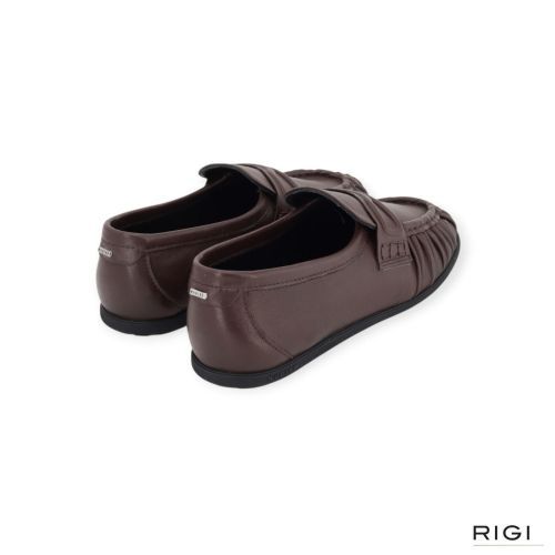 Nubikk Riley Mio mocassin voor dames in bordeaux leer.