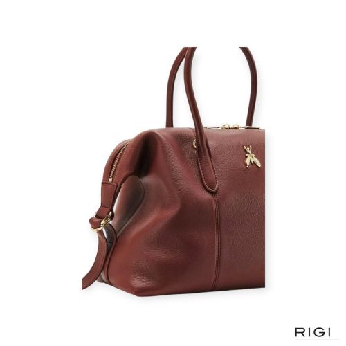 Patrizia Pepe 2B0145/ L162-B861 Borsa Bag handtas in bordeaux leer voor dames. Patrizia Pepe 2B0145/ L162-B861 Borsa Bag handtas in bordeaux leer voor dames.
