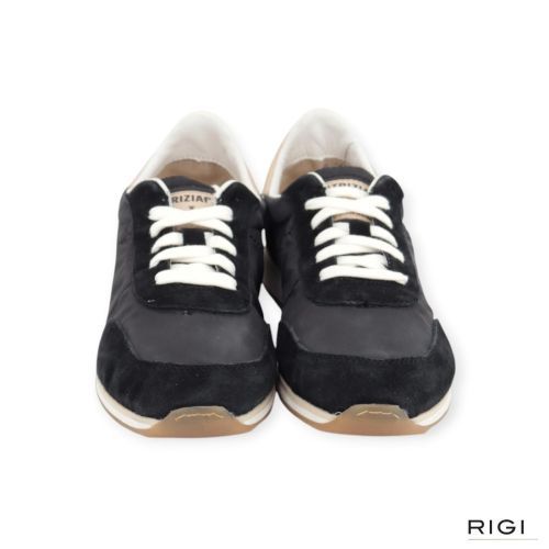 Patrizia Pepe SKIN F1BM in zwart leer met nylon voor dames. Patrizia Pepe SKIN F1BM in zwart leer met nylon voor dames.