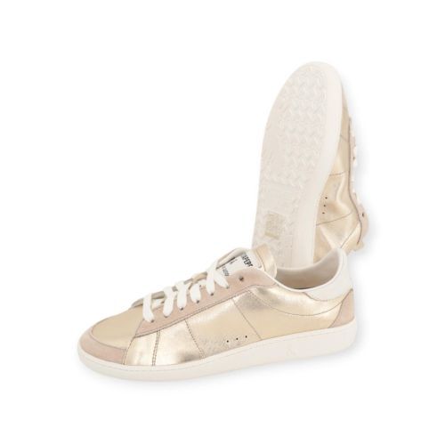 Patrizia Pepe Skin dames sneaker in goud shinning leer. Patrizia Pepe Skin dames sneaker in goud shinning leer.