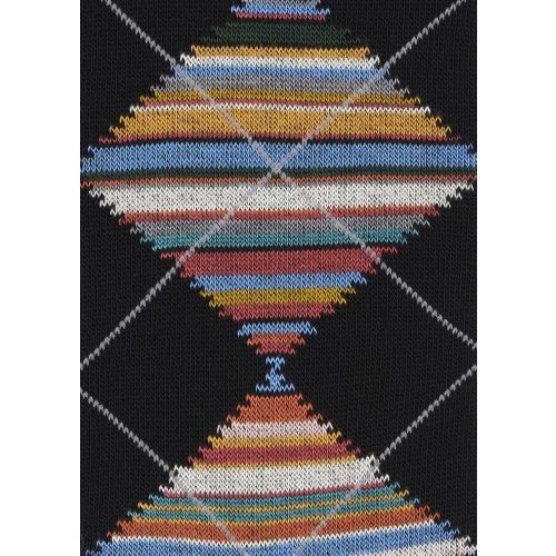 Paul Smith Sokken Zwart heren (Argyle Men Sock 1P M1A-380CI-T577-79 - Argyle Men Sock 1P M1A-380CI-T) - Rigi