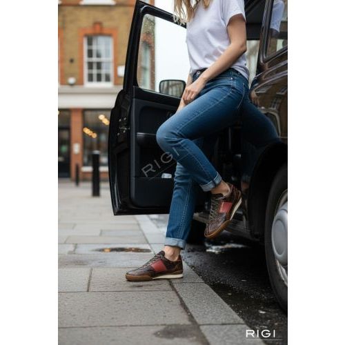 PS Paul Smith W1S-DVR28-WLEA sneaker in bruin python, snake leer voor dames. PS Paul Smith W1S-DVR28-WLEA sneaker in bruin python, snake leer voor dames.