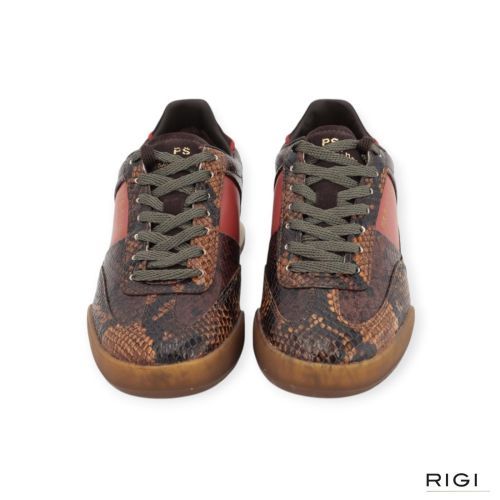 PS Paul Smith W1S-DVR28-WLEA sneaker in bruin python, snake leer voor dames. PS Paul Smith W1S-DVR28-WLEA sneaker in bruin python, snake leer voor dames.