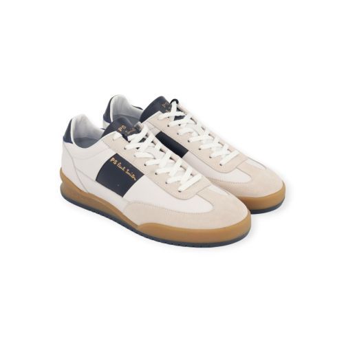 Paul Smith Dover sneaker in wit leer voor heren. Paul Smith Dover sneaker in wit leer voor heren.