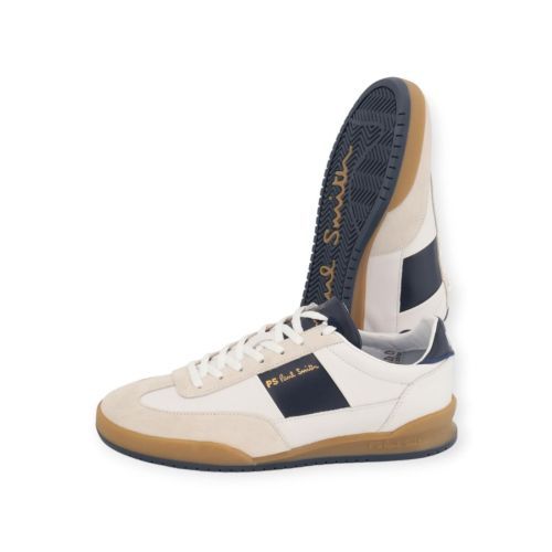 Paul Smith Dover sneaker in wit leer voor heren. Paul Smith Dover sneaker in wit leer voor heren.