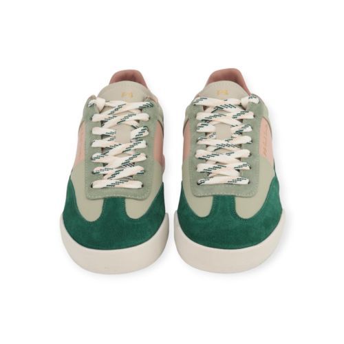 Paul Smith Dover W1S dames sneaker in groen en multi leer. Paul Smith Dover W1S dames sneaker in groen en multi leer.