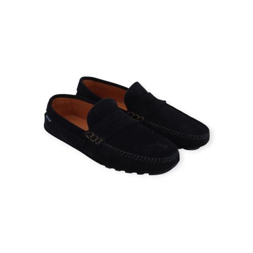 Paul Smith Jenson heren mocassin in blauw suede.