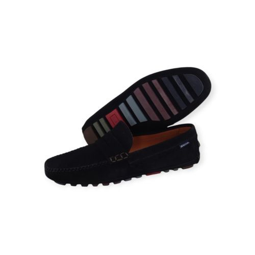 Paul Smith Jenson heren mocassin in blauw suede.