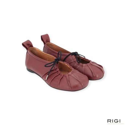 Pavement Linn Ballerina bordeaux Leer Dames | RIGI Pavement Linn Ballerina bordeaux Leer Dames | RIGI