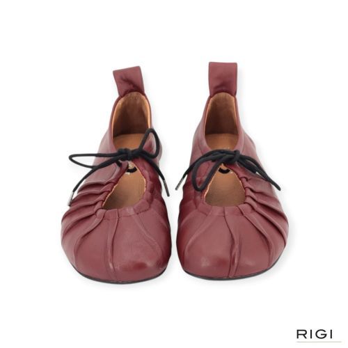 Pavement Linn Ballerina bordeaux Leer Dames | RIGI Pavement Linn Ballerina bordeaux Leer Dames | RIGI