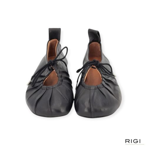 Pavement Linn Ballerina zwart leer Dames | RIGI Pavement Linn Ballerina zwart leer Dames | RIGI