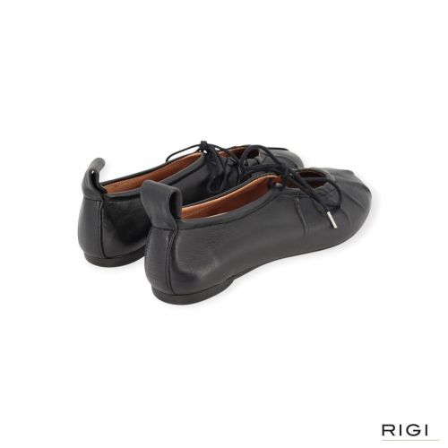 Pavement Linn Ballerina zwart leer Dames | RIGI Pavement Linn Ballerina zwart leer Dames | RIGI