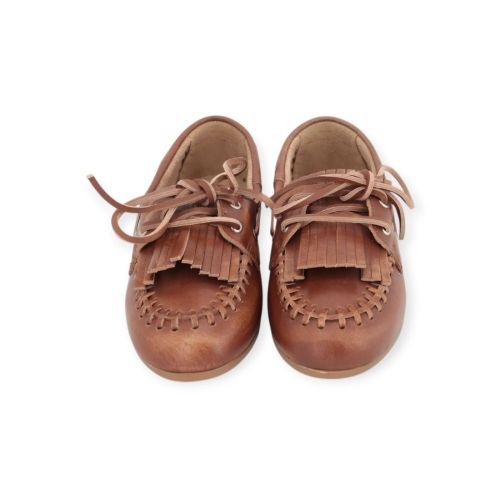 Pavement Magda mocassin, bootschoen in bruin leer voor dames. 