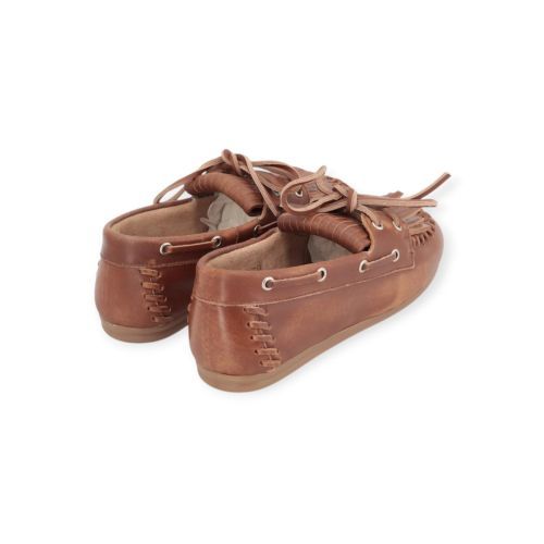 Pavement Magda mocassin, bootschoen in bruin leer voor dames. 