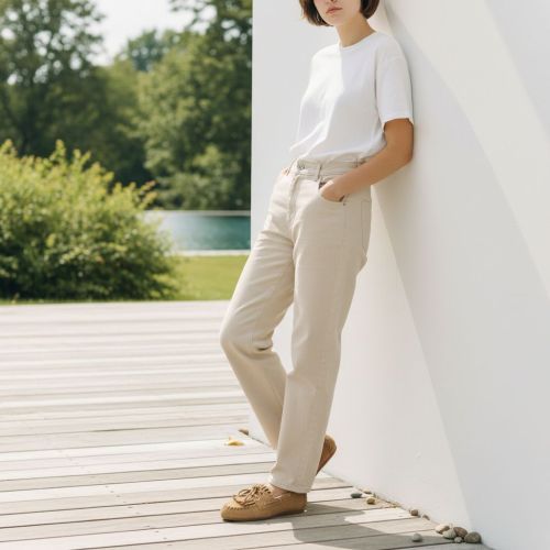 Pavement Magda mocassin in zand suède voor dames