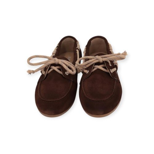 Pavement Marin Bold Lace bootschoen mocassin in bruin suède. 