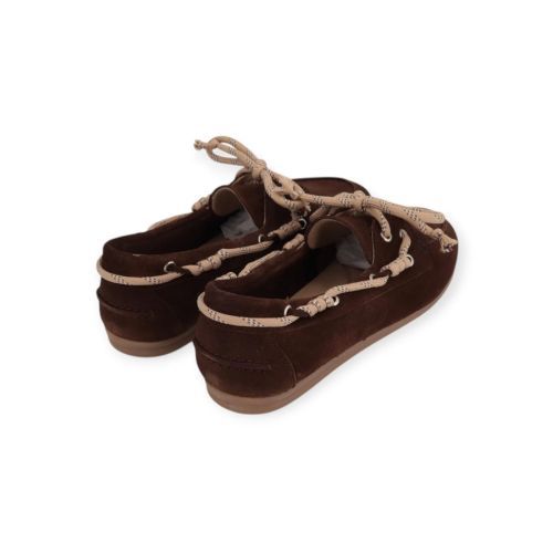 Pavement Marin Bold Lace bootschoen mocassin in bruin suède. 