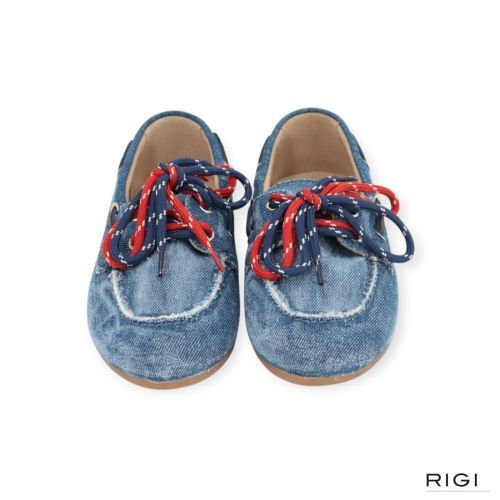 Pavement Marin mocassin boatloafer in jeans denim voor dames. Pavement Marin mocassin boatloafer in jeans denim voor dames.