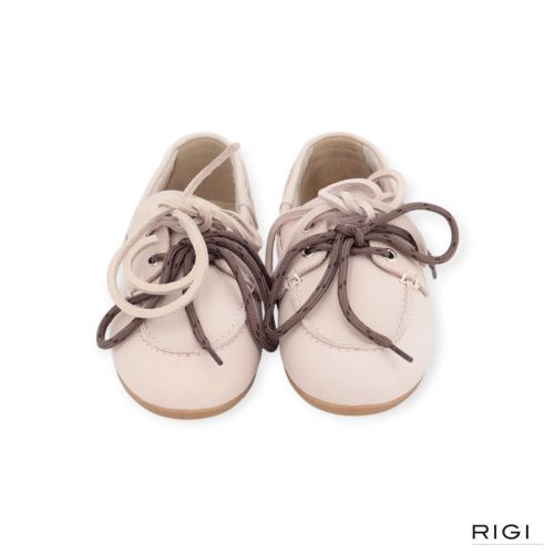 Pavement Marin Lace mocassin in roze leer voor dames. Pavement Marin Lace mocassin in roze leer voor dames.