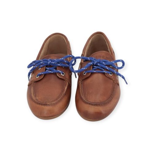 Pavement Marin Lace mocassin boatloafer in bruin leer. 