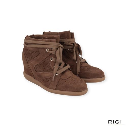 Pavement Pavibe 2 enkelsneaker, sneakerboot in bruin suède voor dames.