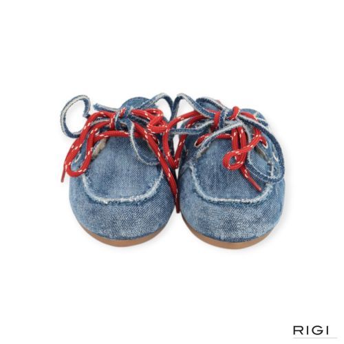 Pavement Yasma Lace Fur slipper in denim jeans voor dames. Pavement Yasma Lace Fur slipper in denim jeans voor dames.