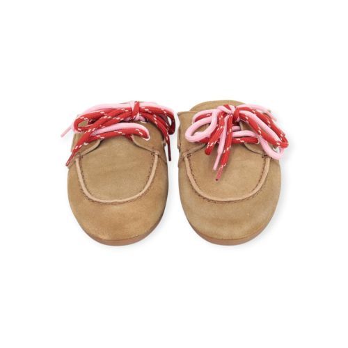 Pavement Yasma Slipper in zand / taupe suède voor dames. 