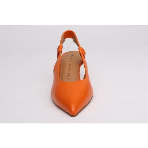 Pedro Miralles dames pump in orange leer