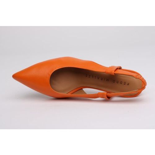 Pedro Miralles dames pump in orange leer