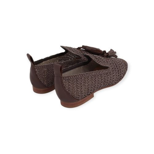 Pedro Miralles dames mocassin in bruin raffia. Pedro Miralles dames mocassin in bruin raffia.