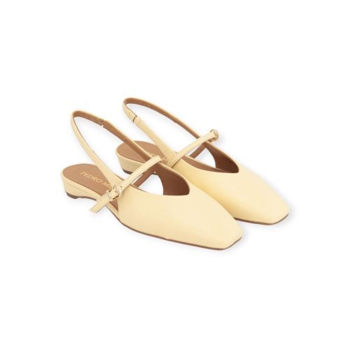 Pedro Miralles ballerina in licht geel leer voor dames. 