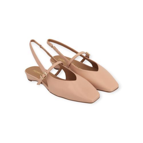 Pedro Miralles ballerina in nude leer voor dames. Pedro Miralles ballerina in nude leer voor dames.