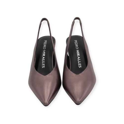 Pedro Miralles bruin shining pump slingback. Pedro Miralles bruin shining pump slingback.