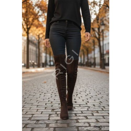 Pedro Miralles dames laars in bruin suede stretch. Pedro Miralles dames laars in bruin suede stretch.