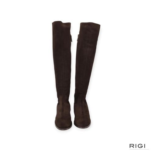 Pedro MIralles dames laars in bruin suede stretch leer. Pedro MIralles dames laars in bruin suede stretch leer.