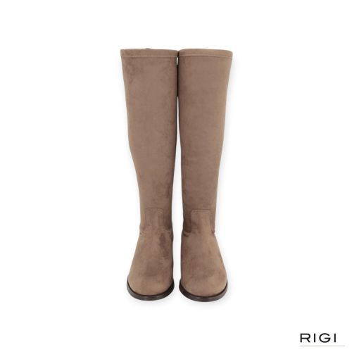 Pedro Miralles dames laars in taupe suede - stretch.