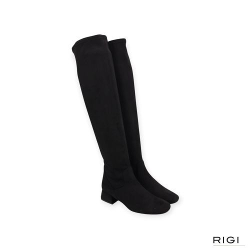 Pedro Miralles 24195 in stretch suède zwart voor dames. 