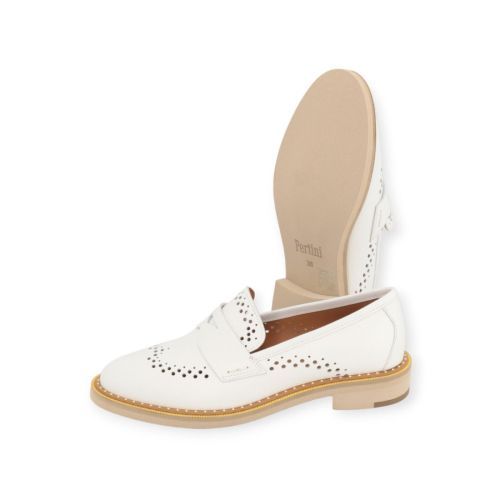 Pertini dames mocassin 261W33142D1 in wit leer. Pertini dames mocassin 261W33142D1 in wit leer.